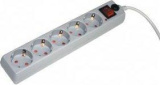 Сетевой фильтр SUPRA SF-5-ESC-USB-3M light grey